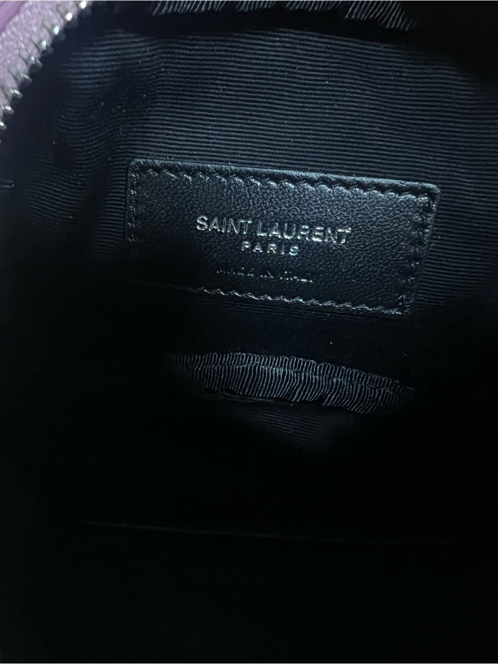 Saint Laurent Metallic Pink Quilted Lou Camera Bag with Tassel - Picture 10 of 16